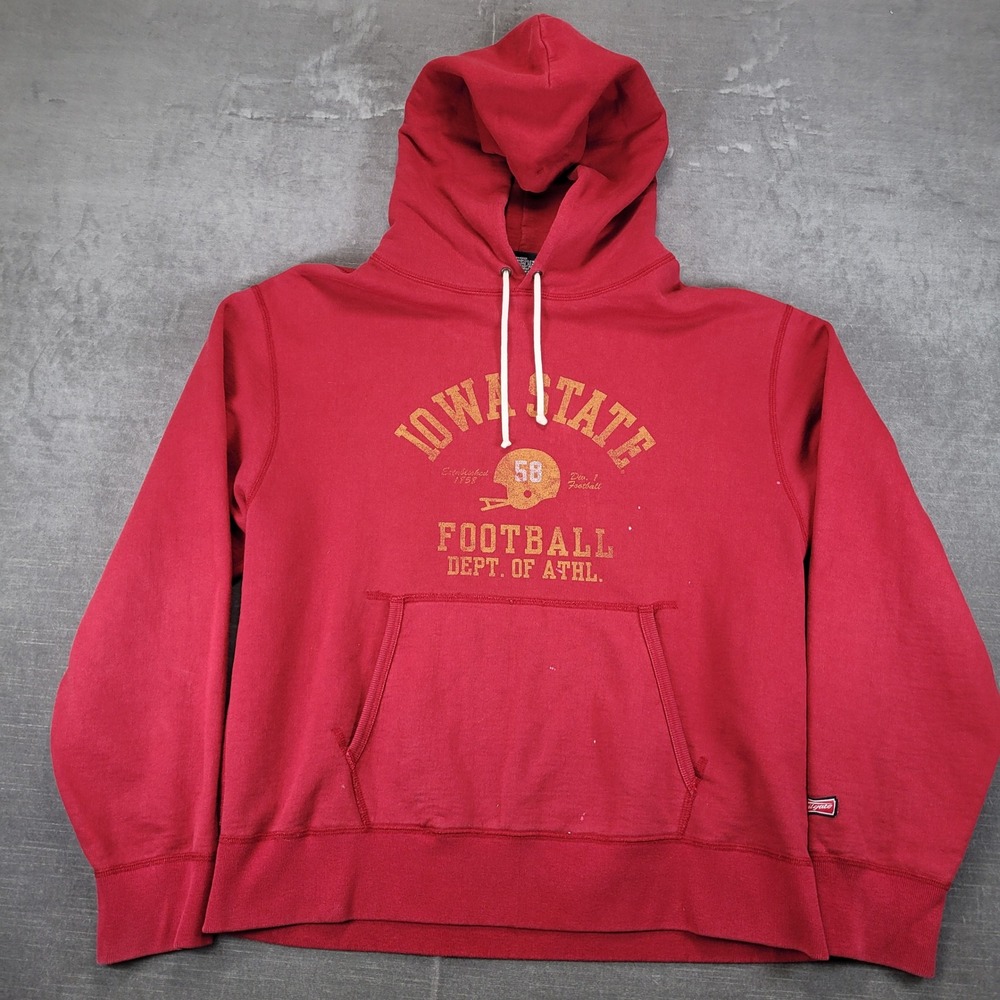 Iowa‎ State Football Y2K Vintage Hoodie Tailgate Clothing Pullover Mens Sz Med